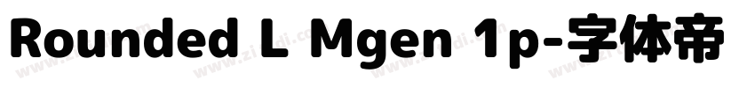 Rounded L Mgen 1p字体转换